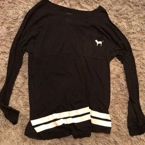 PINK black long sleeve with sequin detail